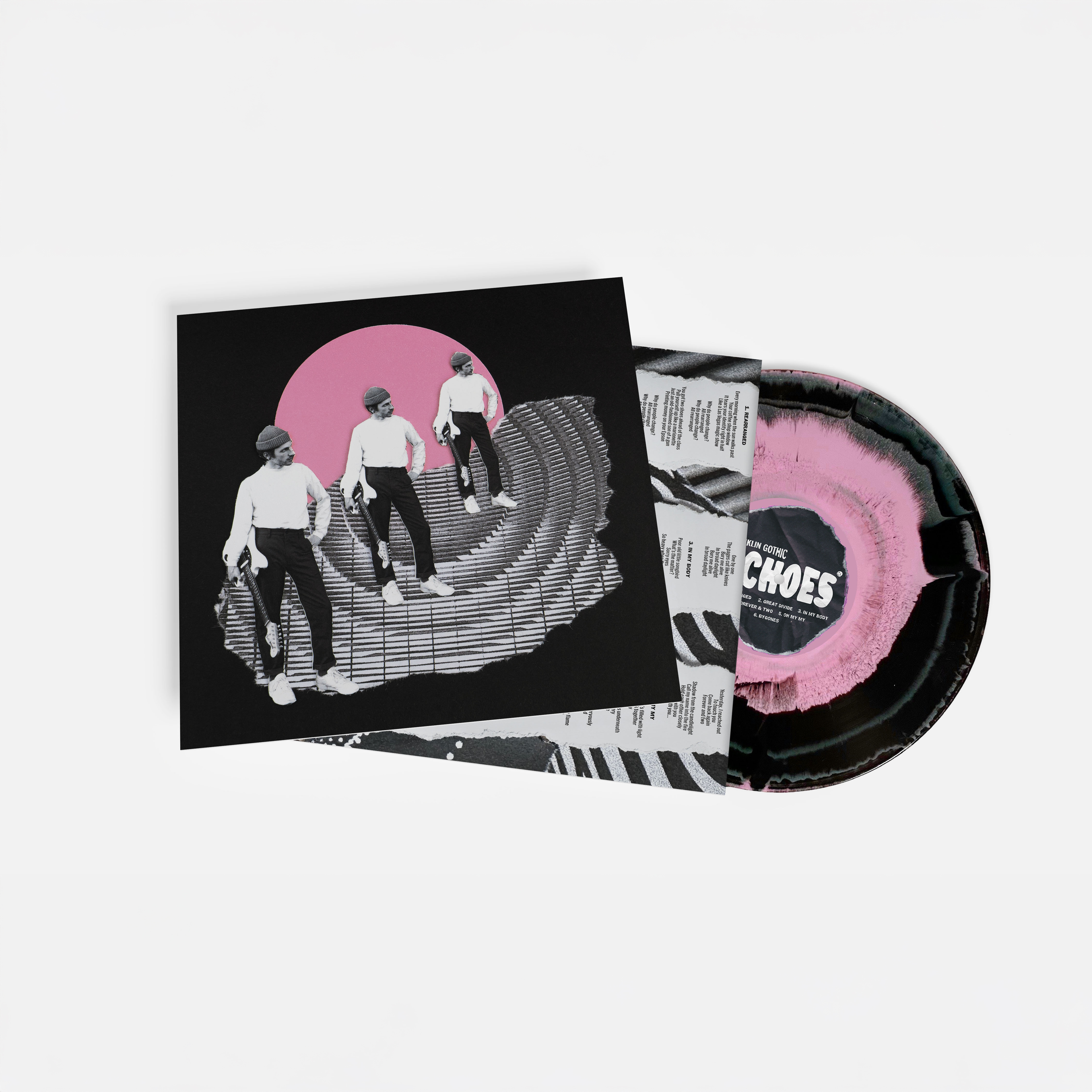 Franklin Gothic "Echoes" LP Limited Edition Black & Bubblegum